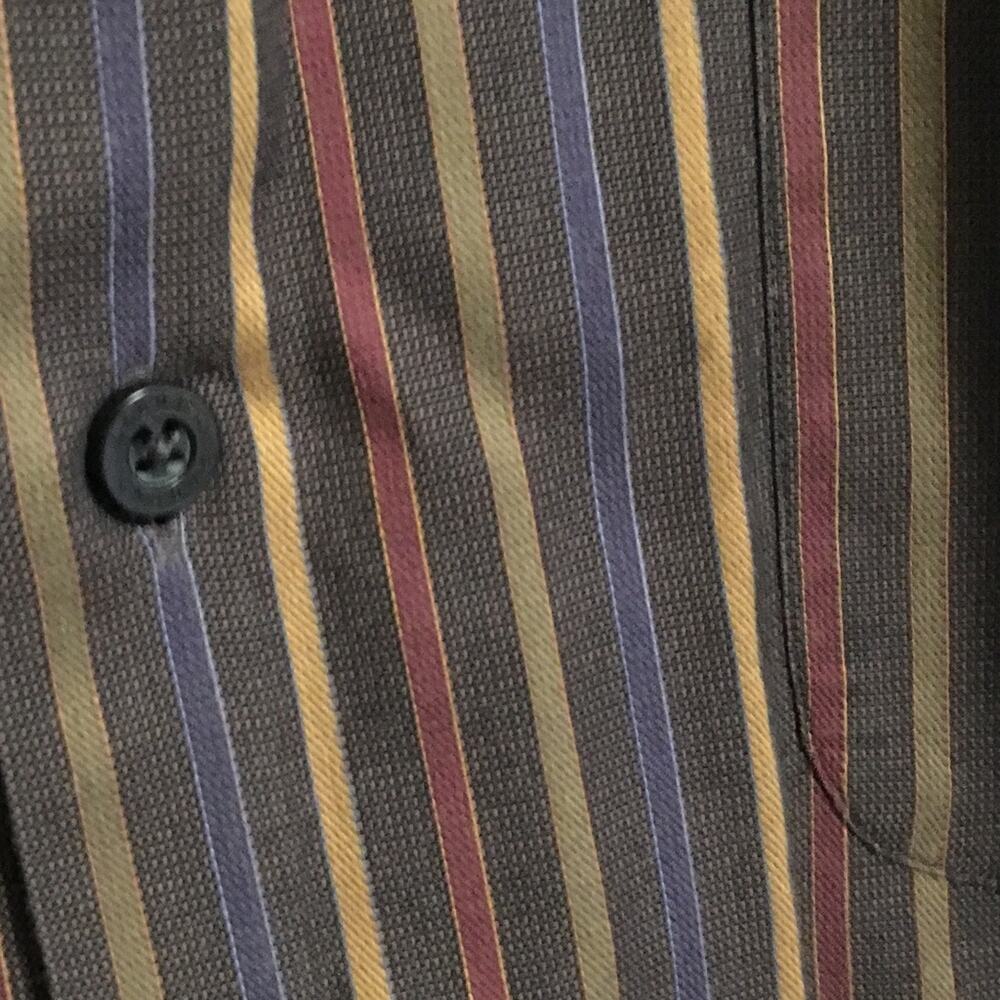 ROBERT TALBOTT MEN'S DRESS SHIRT, STRIPED, SZ L, EUC - Picture 2 of 6